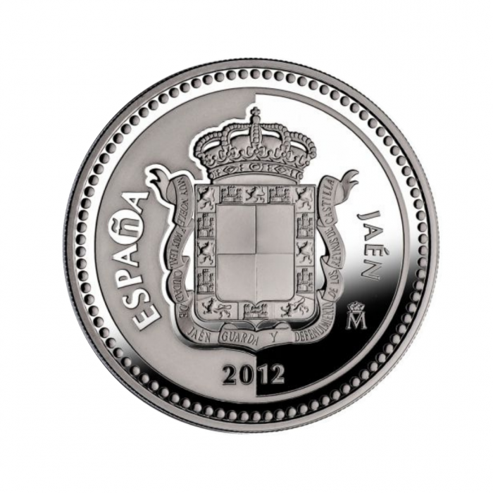 5 eurų sidabrinė moneta Chaenas, Ispanija 2012