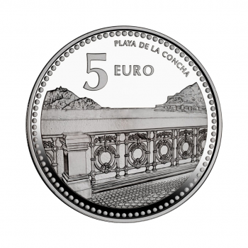 5 eur silver coin Donostia, Spain 2011
