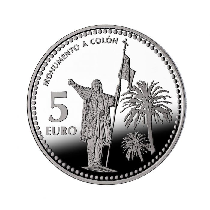 5 eur silver coin Huelva, Spain 2012