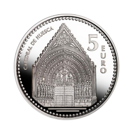 5 eur silver coin Huesca, Spain 2010