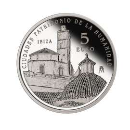 5 eur silver coin Ibiza, Spain 2015