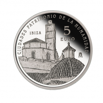 5 eurų sidabrinė moneta Ibiza, Ispanija 2015
