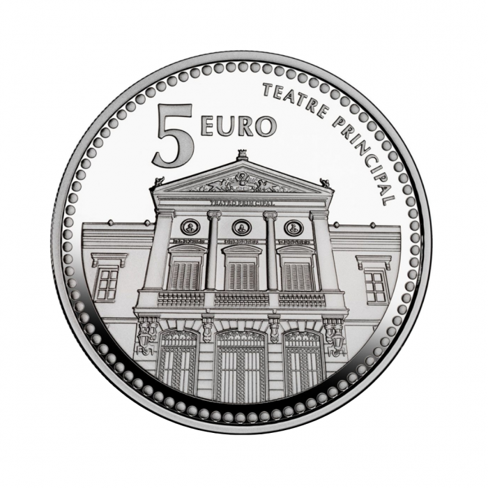 5 eur silver coin Castellon de la Plana, Spain 2011