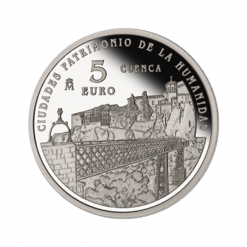 5 eurų sidabrinė moneta Kuenka, Ispanija 2015