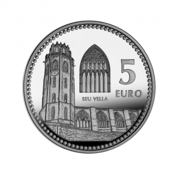 5 eurų sidabrinė moneta Lerida, Ispanija 2012
