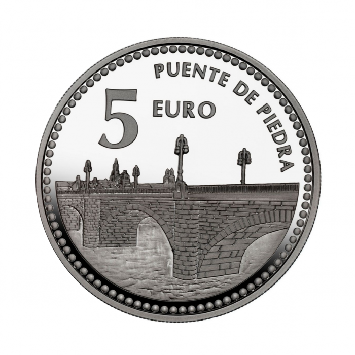 5 eur silver coin Logrono, Spain 2011
