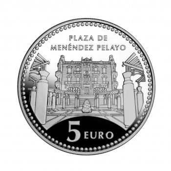 5 eurų sidabrinė moneta Melilja, Ispanija 2010