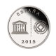 5 eurų sidabrinė moneta Merida, Ispanija 2015