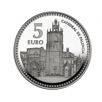 5 eurų sidabrinė moneta Palensija, Ispanija 2012