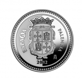 5 eurų sidabrinė moneta Palensija, Ispanija 2012