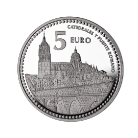 5 eur silver coin Salamanca, Spain 2012