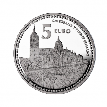 5 eurų sidabrinė moneta Salamanka, Ispanija 2012