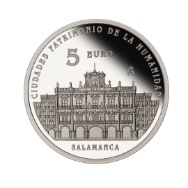 5 eur silver coin Salamanca, Spain 2015