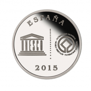 5 eurų sidabrinė moneta Salamanka, Ispanija 2015