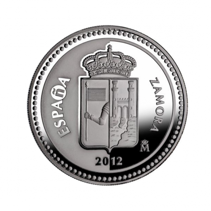 5 eurų sidabrinė moneta Samora, Ispanija 2012