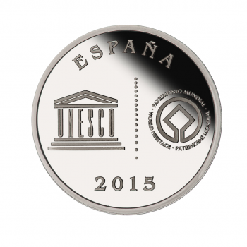 5 eur silver coin La Laguna, Spain 2015