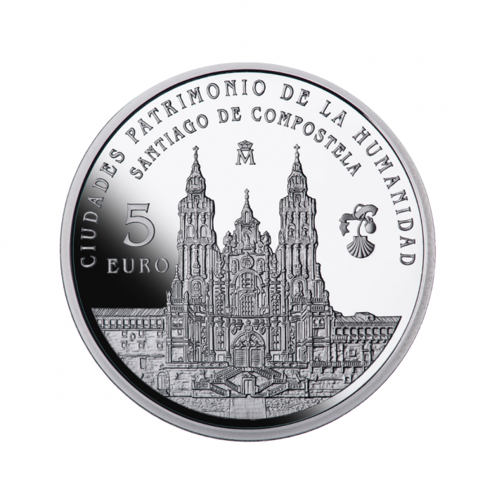 5 eur silver coin Santiago de Compostela, Spain 2015