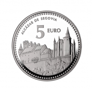 5 eurų sidabrinė moneta Segovija, Ispanija 2012