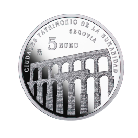 5 eur silver coin Segovia, Spain 2015