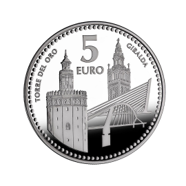 5 eur silver coin Sevilla, Spain 2012