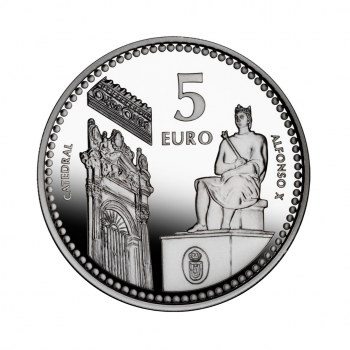 5 eurų sidabrinė moneta Siudad Realis, Ispanija 2011