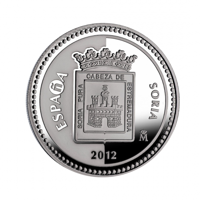 5 eur silver coin Soria, Spain 2012