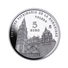 5 eur silver coin Toledo, Spain 2015
