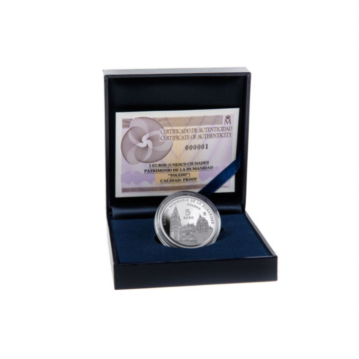 5 eurų sidabrinė moneta Toledas, Ispanija 2015