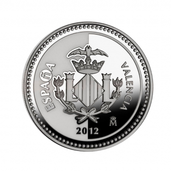 5 eur silver coin Valencia, Spain 2012