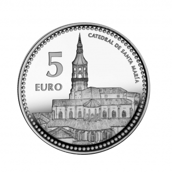 5 eurų sidabrinė moneta Vitorija Gasteisas, Ispanija 2012