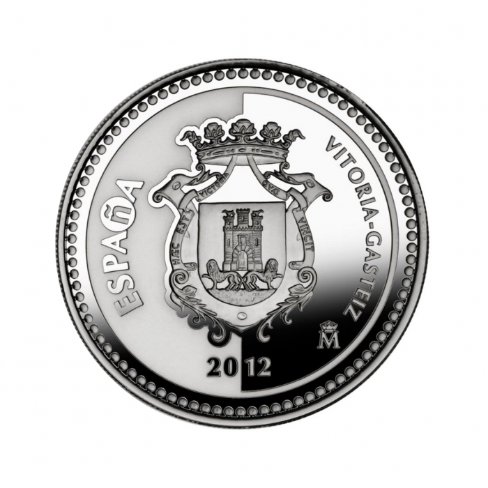 5 eur silver coin Vitoria Gasteiz, Spain 2012