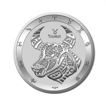 1 oz sidabrinė moneta Jautis, Zodiako ženklai, Tokelau 2022