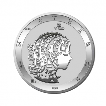 1 oz sidabrinė moneta Mergelė, Zodiako ženklai, Tokelau 2022