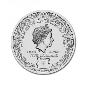 1 oz sidabrinė moneta Mergelė, Zodiako ženklai, Tokelau 2022