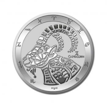 1 oz sidabrinė moneta Ožiaragis, Zodiako ženklai, Tokelau 2022