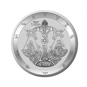 1 oz sidabrinė moneta Svarstyklės, Zodiako ženklai, Tokelau 2022