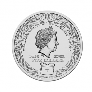 1 oz sidabrinė moneta Svarstyklės, Zodiako ženklai, Tokelau 2022