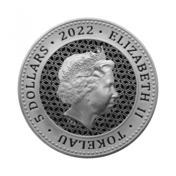 1 oz (31.10 g) sidabrinė moneta Bull & Bear, Tokelau 2022 