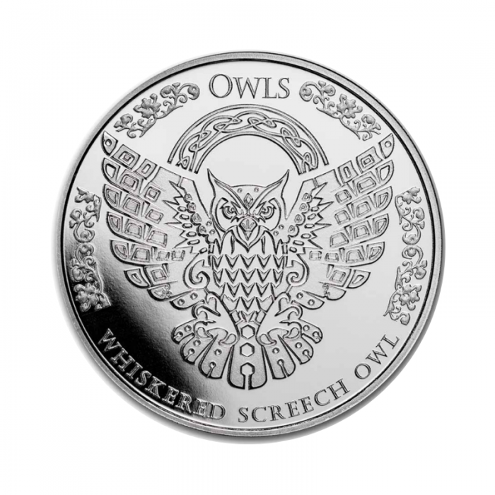 1 oz (31.10 g) silver coin Whiskered Screech Owl, Tokelau 2022