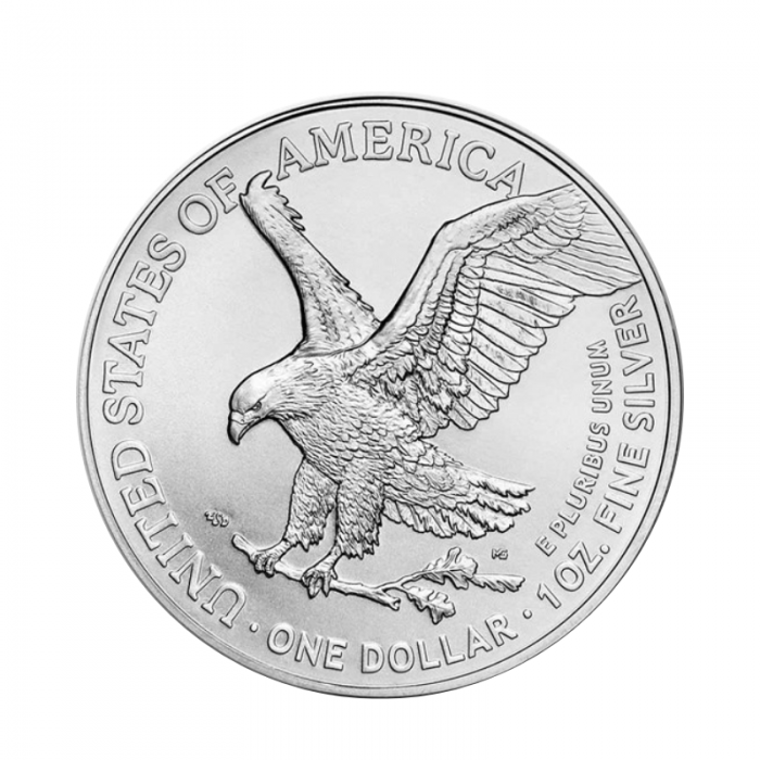 1 oz (31.10 g) sidabrinė moneta Amerikos Erelis, JAV 2023