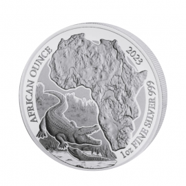 1 oz (31.10 g) silver coin Nil Crocodile, Rwanda 2023