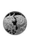 1 oz (31.10 g) sidabrinė moneta Bull & Bear, Čadas 2023