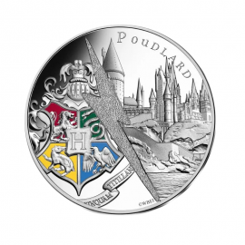 10 Eur Silbermünze Harry Potte 18/18, Frankreich 2021 || HOGWARTS