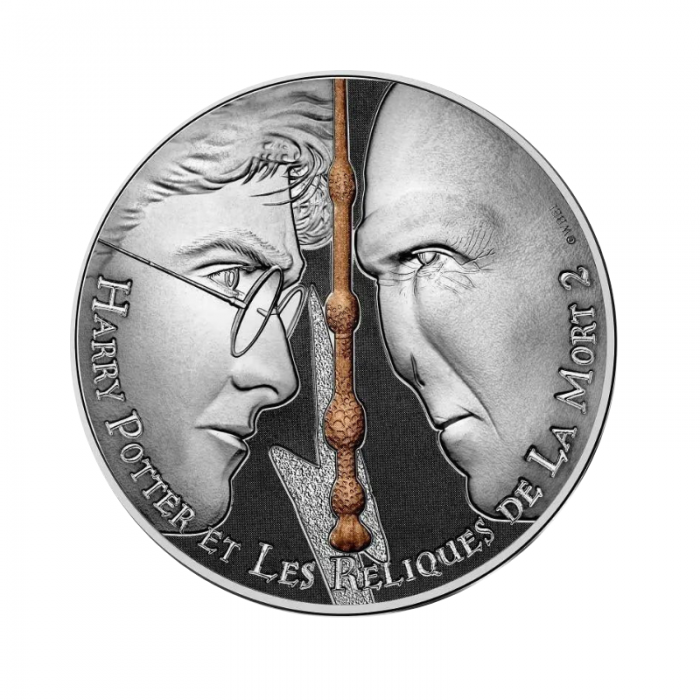 10 eurų sidabrinė* moneta iš HARRY POTTER kolekcijos 16/18, Prancūzija 2021 II Reliques de la Mort II