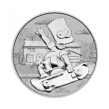 1 oz (31.10 g) sidabrinė moneta Bartas Simpsonas, Tuvalu 2020