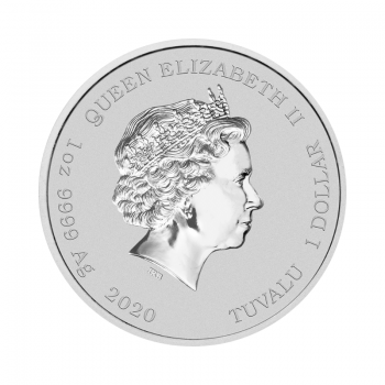 1 oz sidabrinė moneta Bartas Simpsonas, Tuvalu 2020