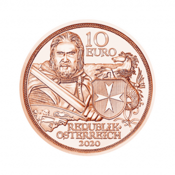 10 eurų varinė moneta Fortitude, Austrija 2020
