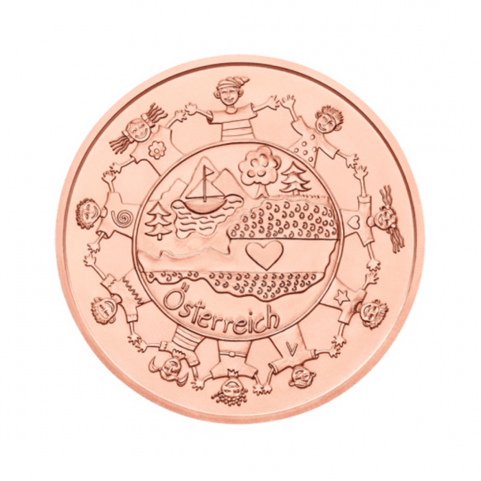 10 euro copper coin roll Austria. Piece by Piece, Austria 2016