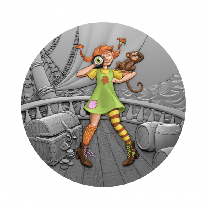 1 dollar (31.10 g) silver coin Monkey Girl, Niue 2022