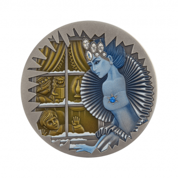 1 dolerio (31.10 g) sidabrinė moneta Sniego karalienė, Niujė 2022